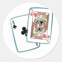 Ace and Jack Poker Cards