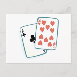 Ace and Ten of Hearts Playing Cards