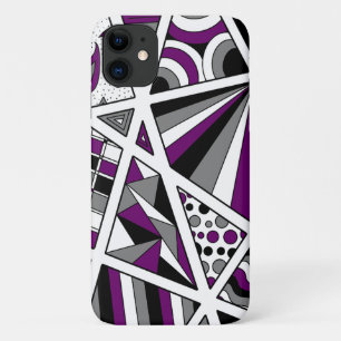Ace Asexual Pride Zen Doodle iPhone 11 Case