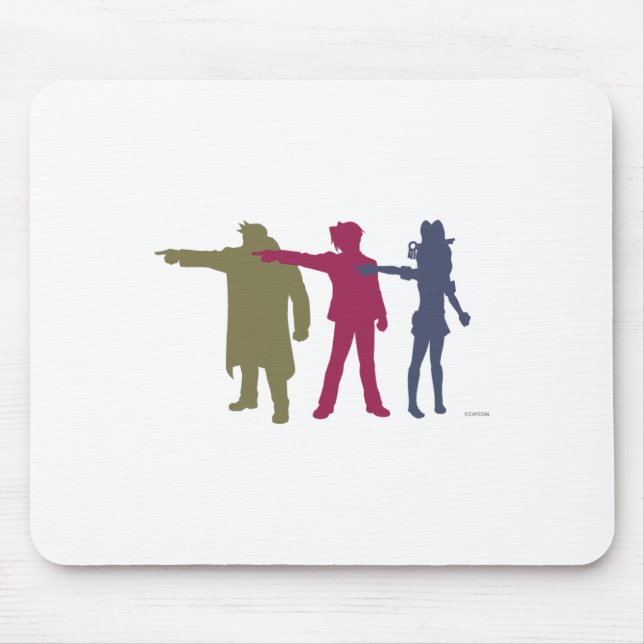 Ace Attorney Investigations Collection Triple Obje Mouse Mat (Front)
