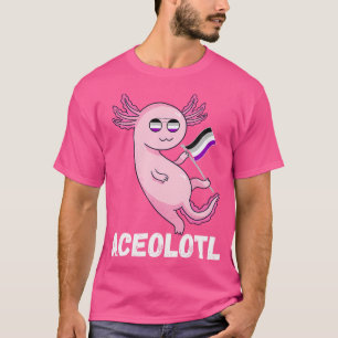 Ace Axolotl Asexual Pride Flag Mexican Salamander T-Shirt