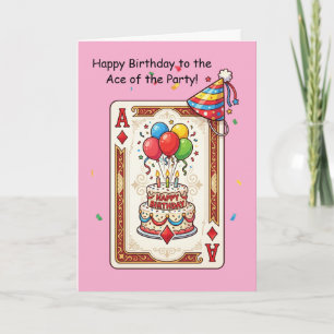 Ace Birthday Wishes with a Royal Twist Card