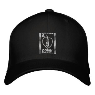 Ace Card Poker Embroidered Hat