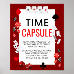 Ace Casino Baby Shower Game Sign