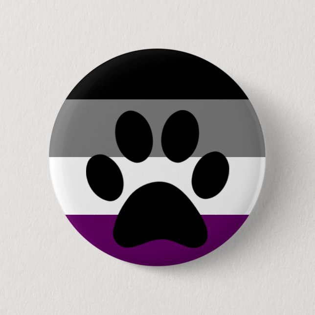 Ace furry 6 cm round badge (Front)