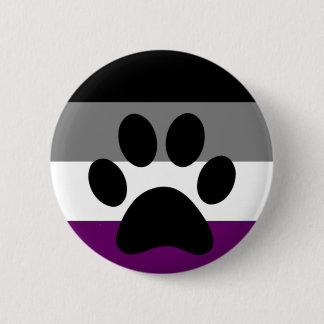 Ace furry 6 cm round badge