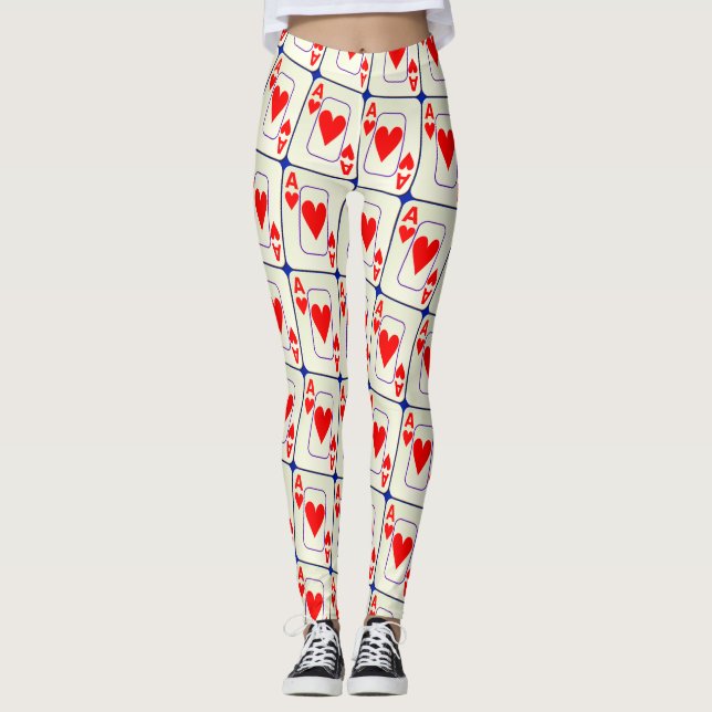 ACE HEARTS LEGGINGS (Front)