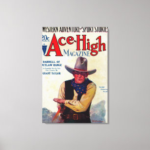 Ace High Magazine Cover Canvas Print