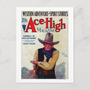 Ace High Magazine Cover Postcard