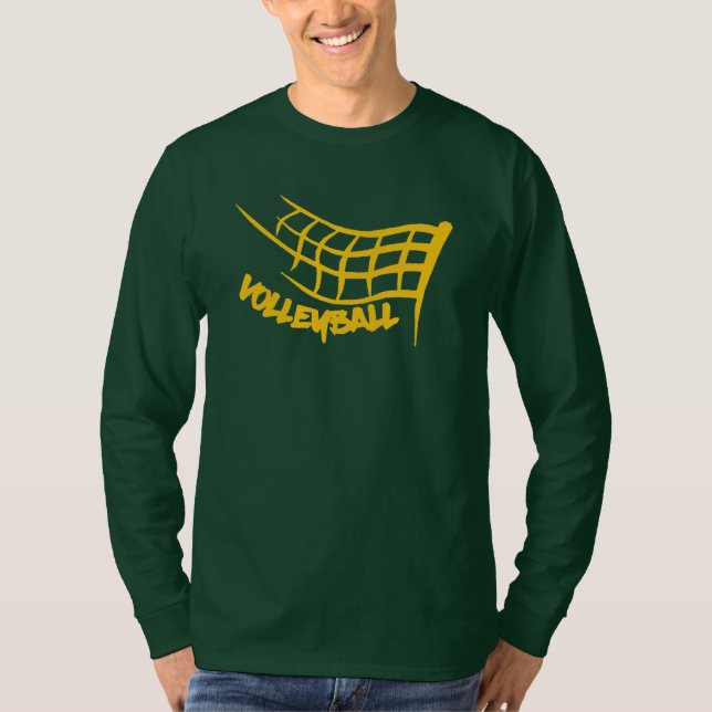 Ace!  Men’s Volleyball Long-Sleeve Tee (Front)
