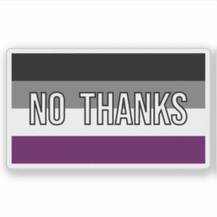 Ace No Thanks Funny Flag