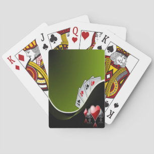Ace of All Trades Playing Cards Green Background