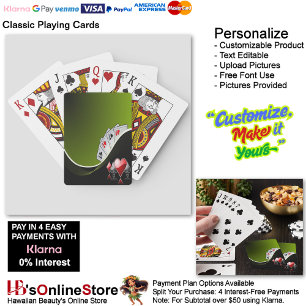 Ace of All Trades Playing Cards Green Background