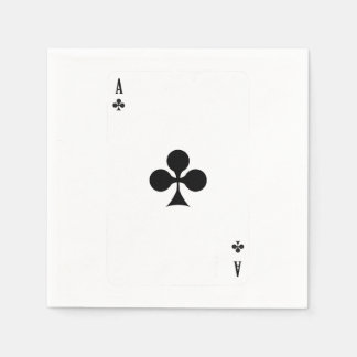 Ace Of Club Playing Card Funny Matching Halloween  Napkin