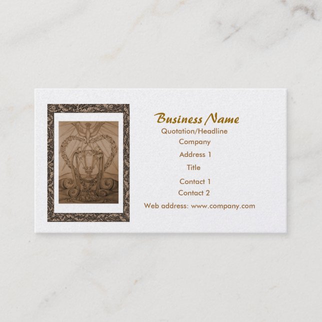 Ace Of Cup Tarot Business Card (Front)