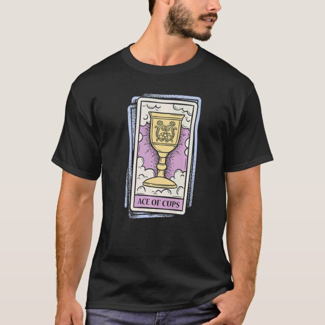 Ace of Cups Tarot Cards Horoscope T-Shirt (Front)