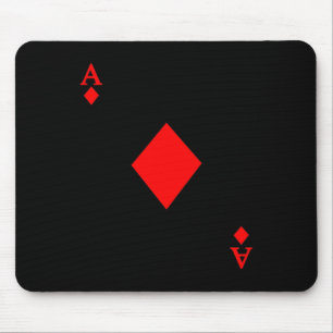 Ace of Diamond Deck of Cards Halloween Costume Mouse Mat