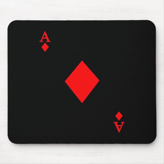Ace of Diamond Deck of Cards Halloween Costume  Mouse Mat (Front)