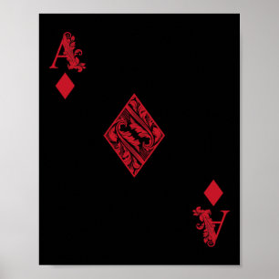 Ace Of Diamonds Costume Shirt - Funny Halloween Gi Poster