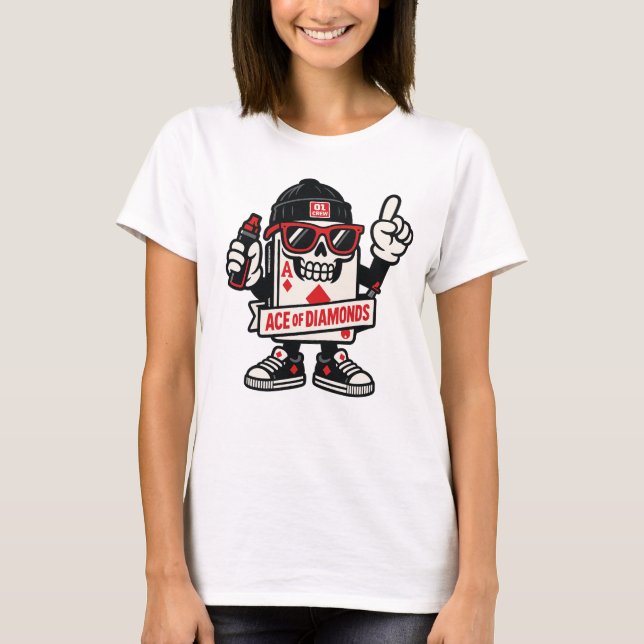 Ace of Diamonds Street Mascot — High-Roller Editio T-Shirt (Front)