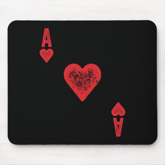 Ace Of Hearts Card Costume  Mouse Mat (Front)