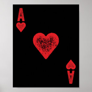 Ace Of Hearts Card Costume Poster