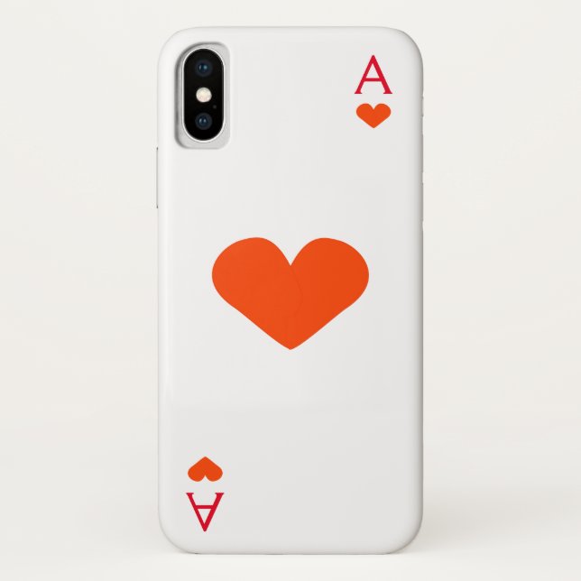 Ace of Hearts Case-Mate iPhone Case (Back)