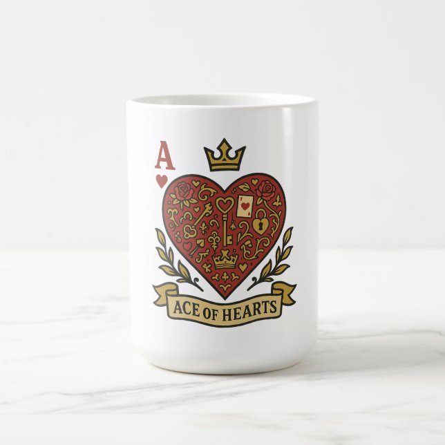 Ace of Hearts Coffee Mug (Center)