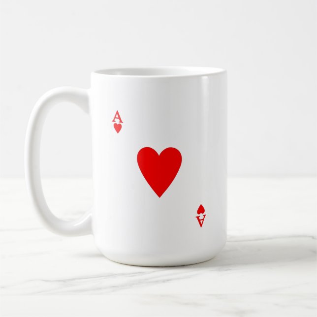 Ace of Hearts Coffee Mug (Left)