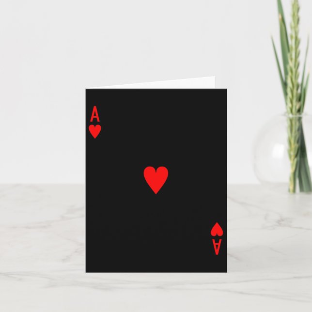 Ace Of Hearts Deck Of Cards Halloween Costume  (Front)
