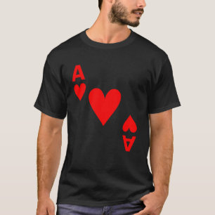Ace of Hearts Deck Of Cards Halloween Costume Matc T-Shirt