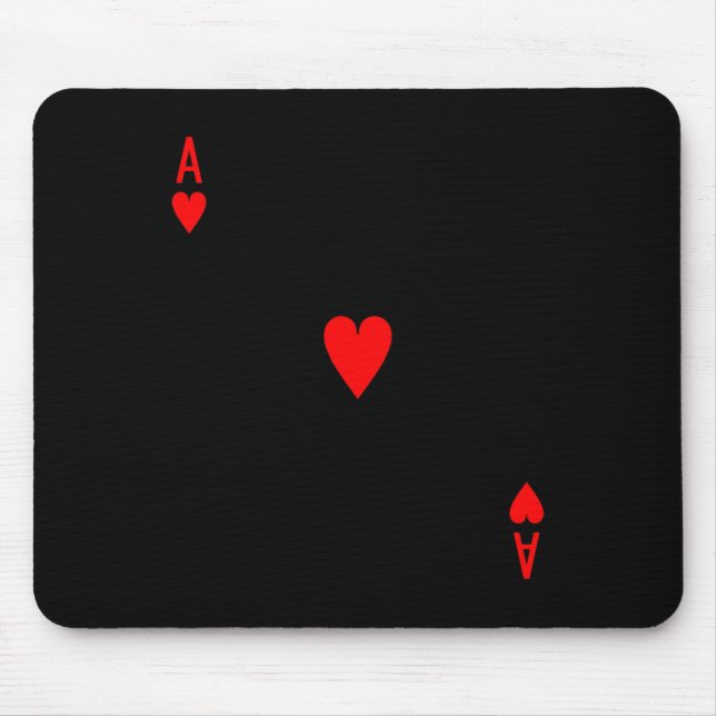 Ace of Hearts Deck of Cards Halloween Costume  Mouse Mat (Front)