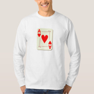 Ace of Hearts Playing Card T-Shirt