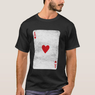 Ace of Hearts Playing Cards Halloween Party Costum T-Shirt