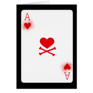 Ace of Hearts Poker Playing Card Game Card