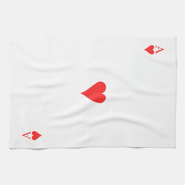 Ace of Hearts Tea Towel (Horizontal)