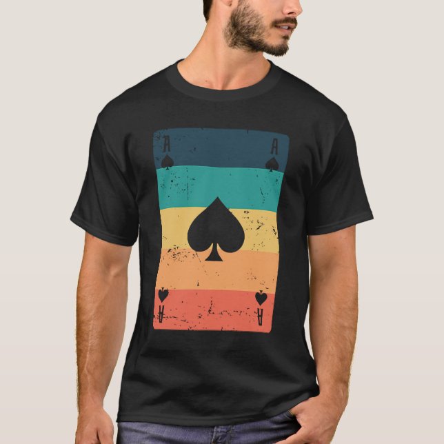 Ace of Poker or Skat Card Game Game T-Shirt (Front)