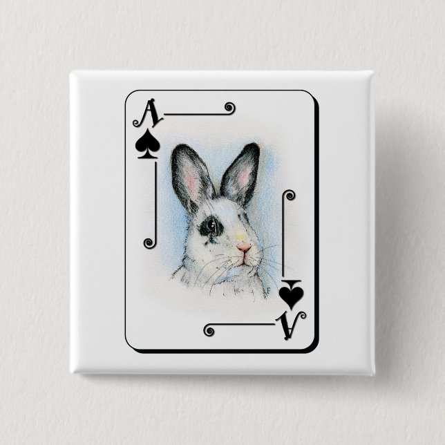 Ace of Spades 15 Cm Square Badge (Front)