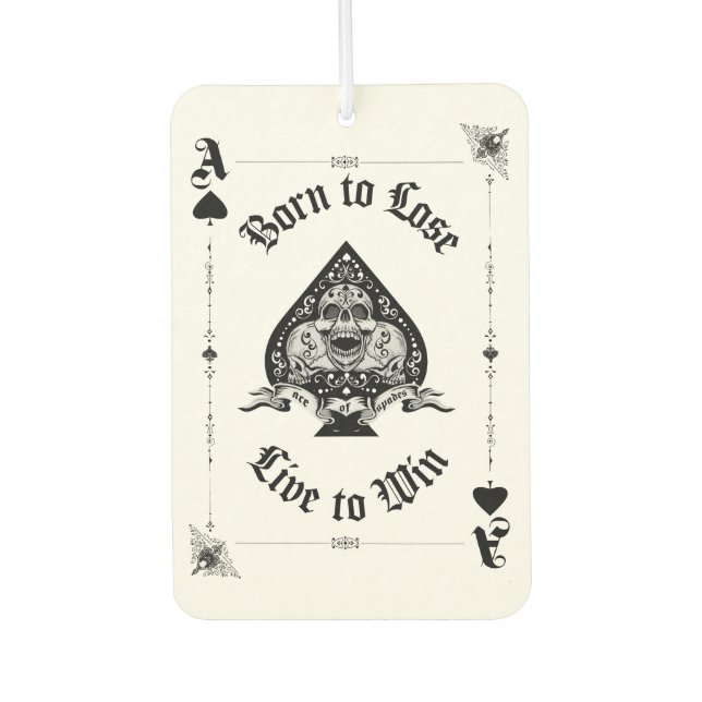 Ace of Spades Air Freshener (Front)