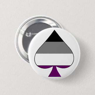 "Ace of Spades" - Asexual pride pin