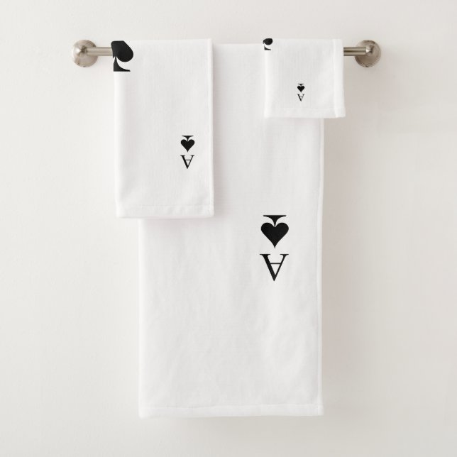 Ace of Spades Bath Towel Set (Insitu)