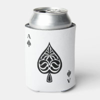 Ace of Spades Black and White Playing Card