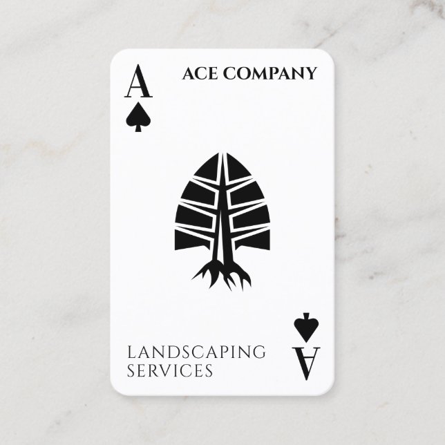 Ace of spades cards landscaping  (Front)