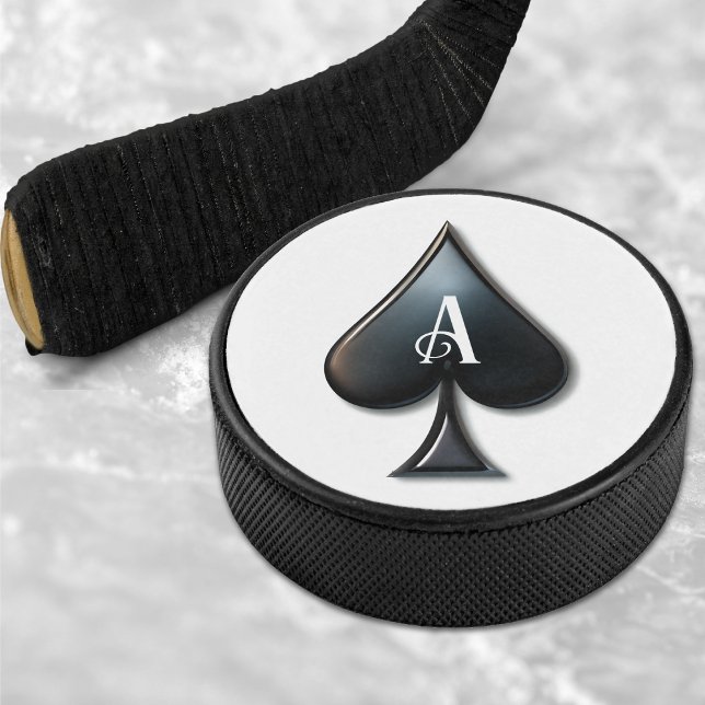 Ace of Spades Casino Deck of Playing Cards Hockey Puck (Ace of Spades Casino Deck of Playing Cards Hockey Puck)
