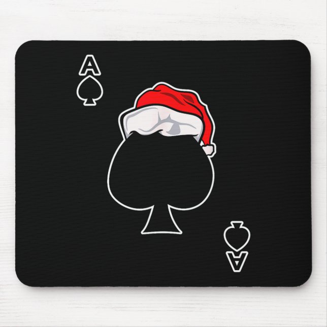 Ace Of Spades Christmas Gift Playing &amp; Deck Of Mouse Mat (Front)