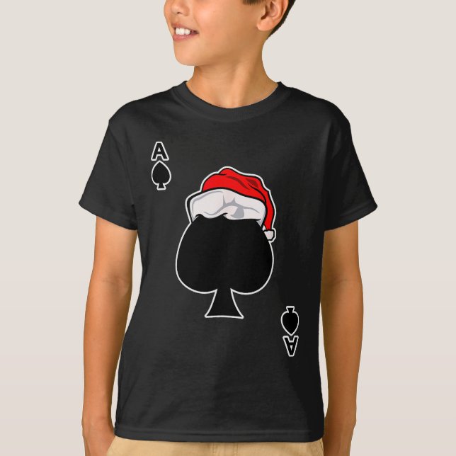 Ace Of Spades Christmas Gift Playing &amp; Deck Of T-Shirt (Front)