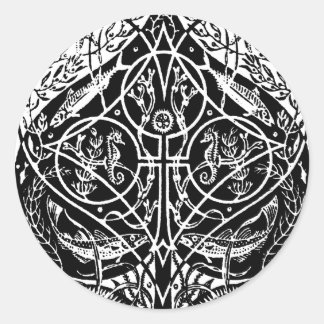 ACE OF SPADES CLASSIC ROUND STICKER