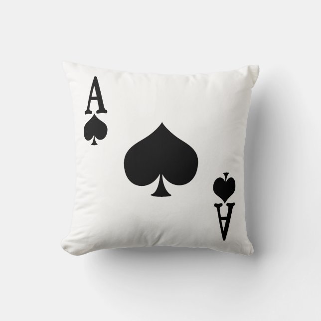 Ace of Spades Cushion (Front)