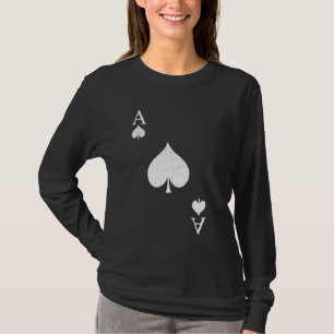 Ace of Spades Deck of Cards Funny Halloween Costum T-Shirt