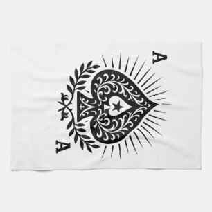 Ace of Spades — Filigree Star & Laurel Tea Towel